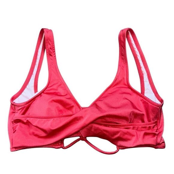 Venus LATTICE SIDE sz M Coral BIKINI top SWIMSUIT SWIM ADJUSTABLE sexy - Picture 2 of 4